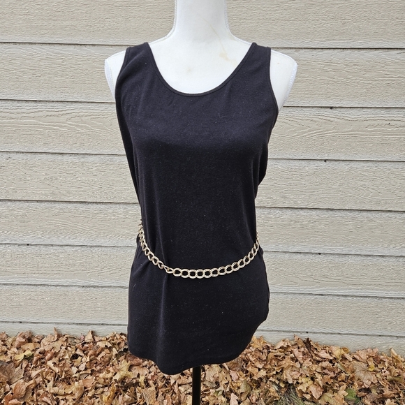 gold tone chain belt - Picture 1 of 3